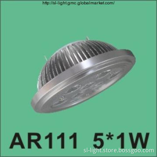 5x1W Indoor Dimmable Light Fixture LED AR111 Spot Light